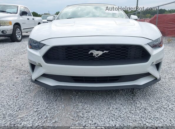 1FATP8UH1J5156467 2018 FORD MUSTANG Белый Вид спереди