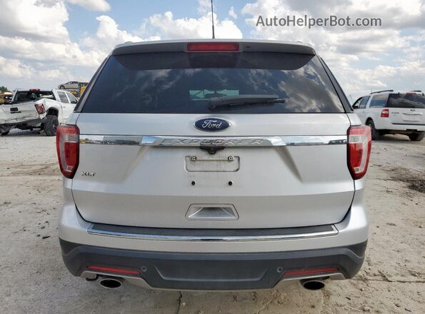 1FM5K7D81JGA76601 2018 FORD FORD EXPLORER Silver Вид ззаду