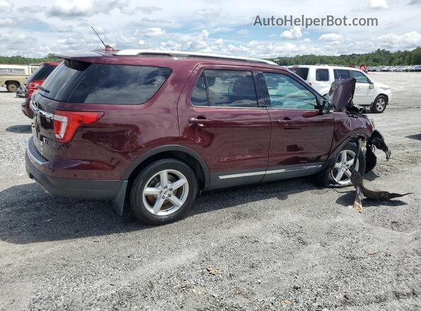 1FM5K7D84JGC31027 2018 FORD FORD EXPLORER Burgundy Задня права чверть