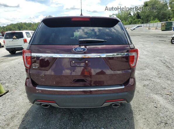 1FM5K7D84JGC31027 2018 FORD FORD EXPLORER Burgundy Вид ззаду