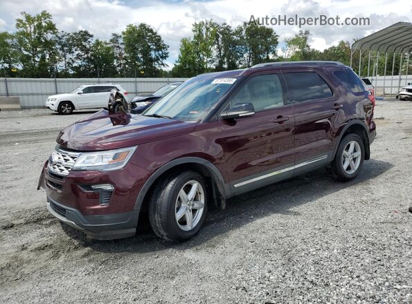 1FM5K7D84JGC31027 2018 FORD FORD EXPLORER Burgundy Передня ліва чверть