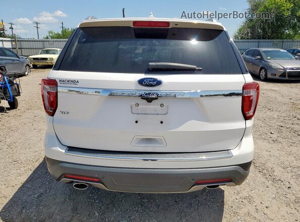 1FM5K7D84JGC54114 2018 FORD FORD EXPLORER White უკანა ხედი