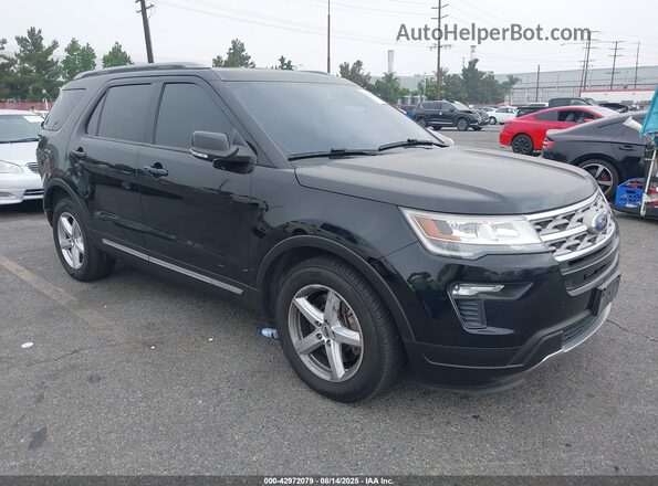1FM5K7D85JGA68646 2018 FORD FORD EXPLORER Черный Передняя правая четверть