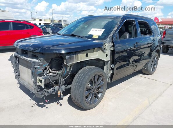 1FM5K7D89JGC26440 2018 FORD FORD EXPLORER Black Vista tres cuartos delantera izquierda