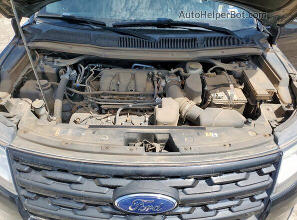 1FM5K7F81JGA15326 2018 FORD FORD EXPLORER Черный Вид подкапотного пространства
