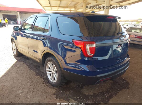 1FM5K8AR0GGD05801 2016 FORD POLICE INTERCEPTOR Blue Trasero izquierdo
