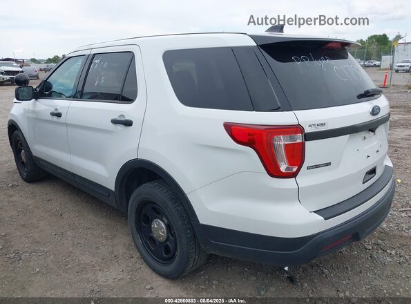 1FM5K8AR7JGC17545 2018 FORD POLICE INTERCEPTOR White Задня ліва чверть