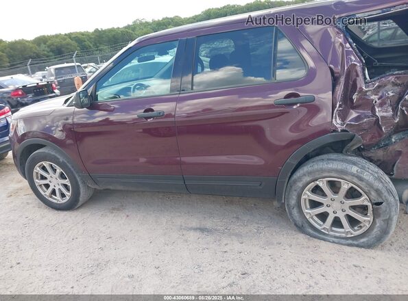1FM5K8AR8HGC72225 2017 FORD EXPLORER Темно-бордовый Панорамный вид салона 360°