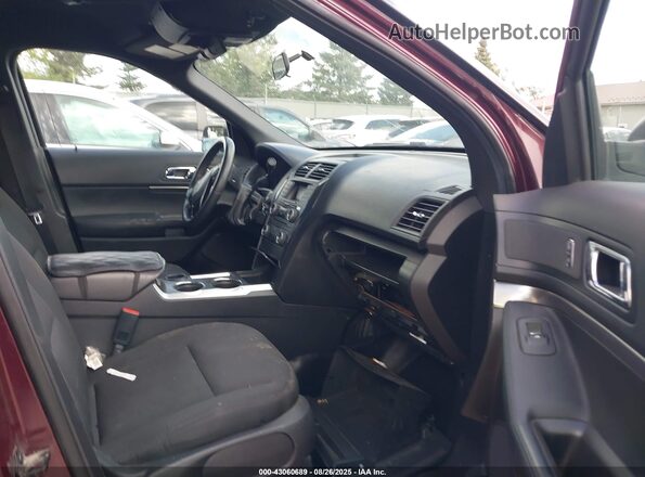 1FM5K8AR8HGC72225 2017 FORD EXPLORER Темно-бордовый Вид салона спереди