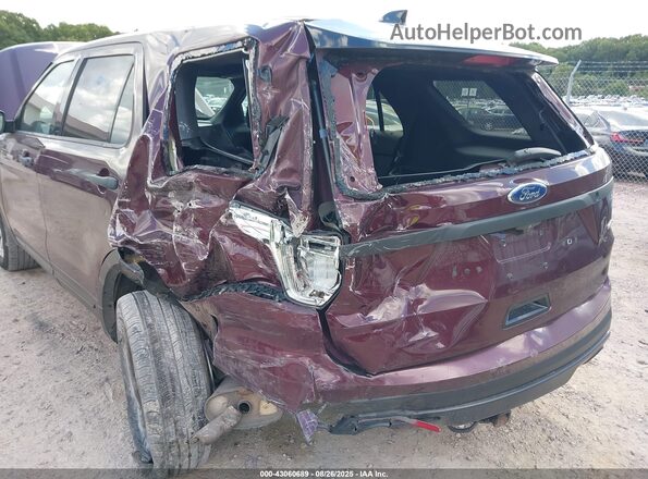 1FM5K8AR8HGC72225 2017 FORD EXPLORER Темно-бордовый Вид спереди