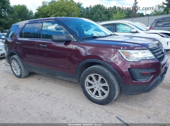 1FM5K8AR8HGC72225 2017 FORD EXPLORER Темно-бордовый Передняя правая четверть