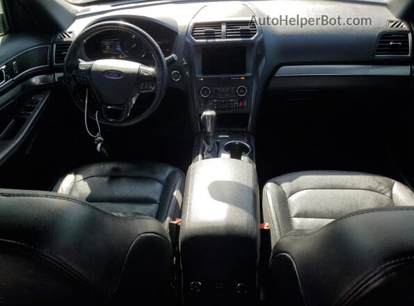 1FM5K8D86JGC93468 2018 FORD FORD EXPLORER Black წინა პანელის ხედი