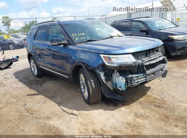 1FM5K8D88JGC83461 2018 FORD FORD EXPLORER Blue Առջևի աջ