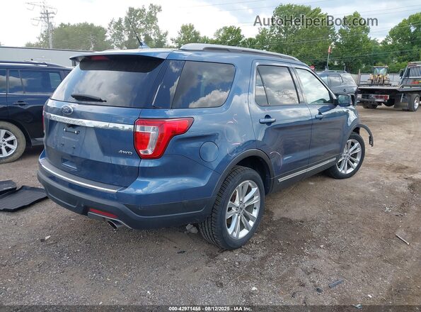 1FM5K8D88JGC83461 2018 FORD FORD EXPLORER Blue Հետևի աջ