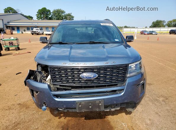 1FM5K8GT5JGC87273 2018 FORD FORD EXPLORER Синий Вид спереди
