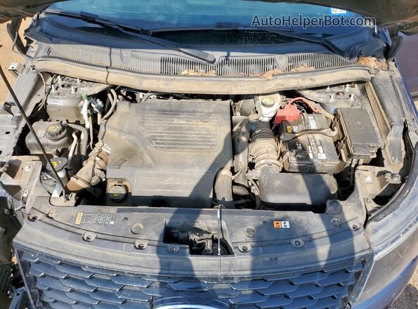 1FM5K8GT5JGC87273 2018 FORD FORD EXPLORER Синий Вид подкапотного пространства