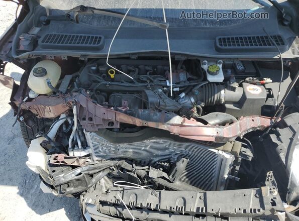 1FMCU0F72JUB97748 2018 FORD ESCAPE Maroon Widok komory silnika