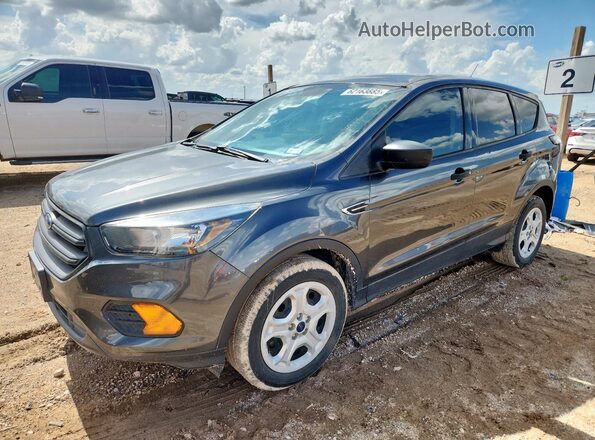 1FMCU0F7XJUB24658 2018 FORD ESCAPE Серый Передняя левая четверть
