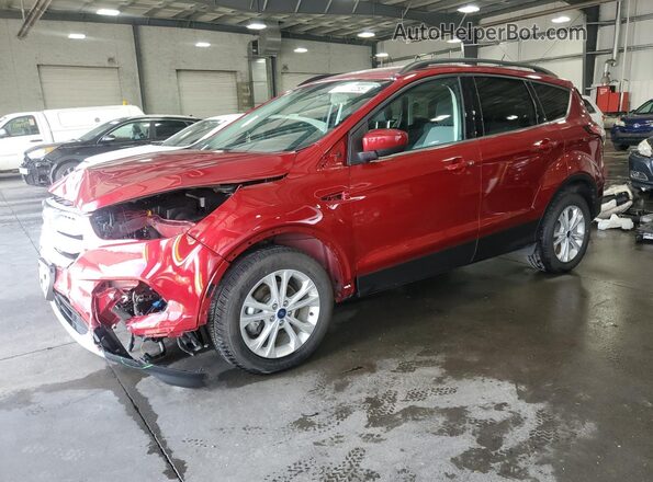 1FMCU0GD1JUB13732 2018 FORD ESCAPE Red Przód lewy