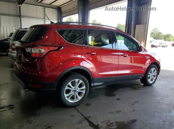 1FMCU0GD1JUB13732 2018 FORD ESCAPE Red Tył prawy