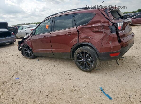1FMCU0GD7JUB47917 2018 FORD ESCAPE Maroon Tył lewy