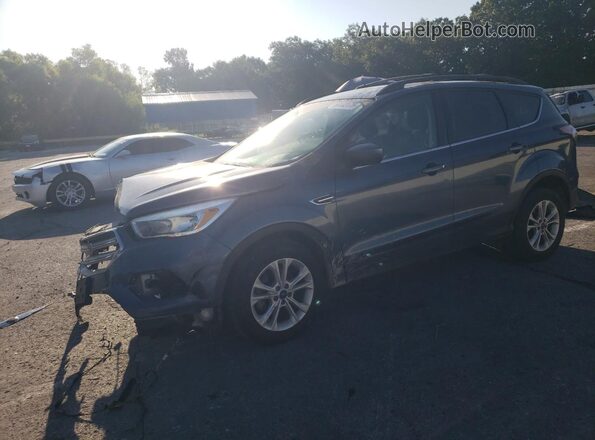 1FMCU0GDXJUB51668 2018 FORD ESCAPE Синий Передняя левая четверть