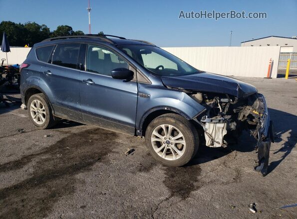 1FMCU0GDXJUB51668 2018 FORD ESCAPE Синий Передняя правая четверть
