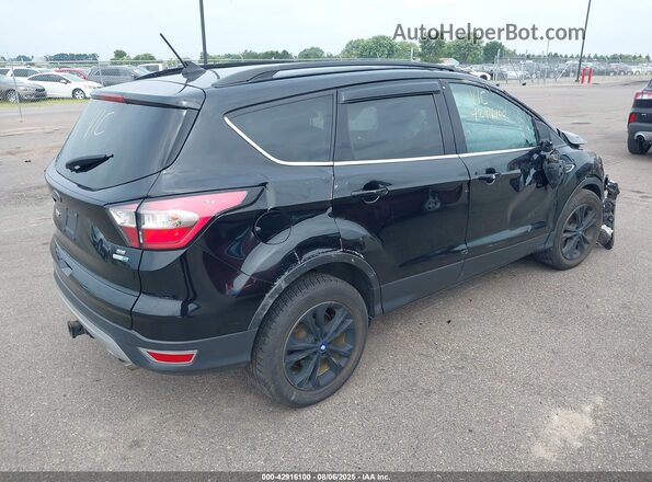 1FMCU9GD0JUB13662 2018 FORD ESCAPE Черный Задняя правая четверть