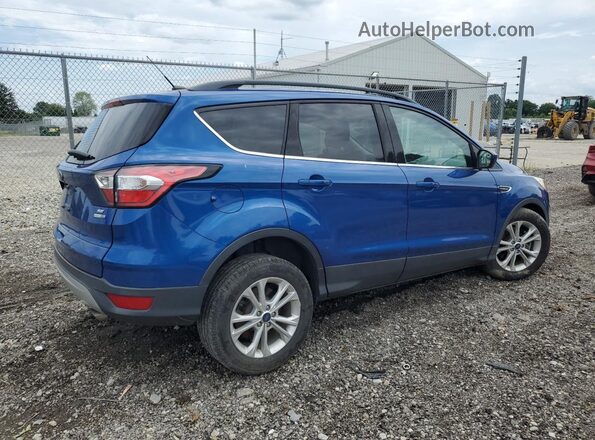 1FMCU9GD0JUC02745 2018 FORD ESCAPE Blue Задня права чверть