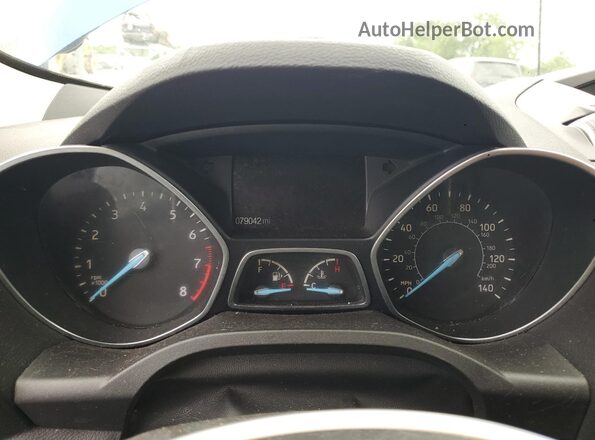 1FMCU9GD0JUC02745 2018 FORD ESCAPE Blue Вид щитка приладів