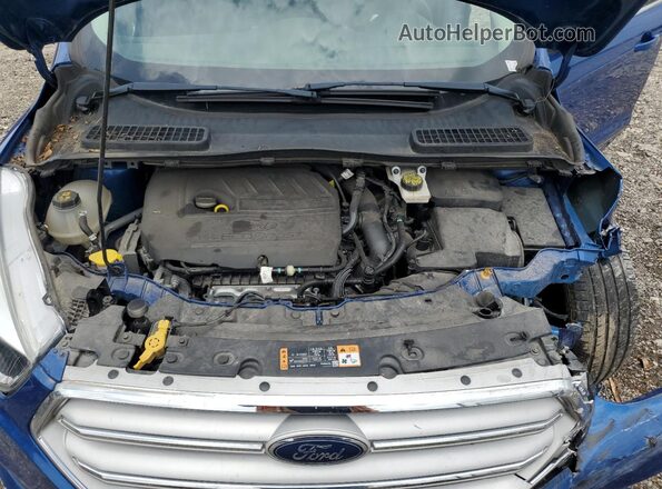 1FMCU9GD0JUC02745 2018 FORD ESCAPE Blue Вид підкапотного простору
