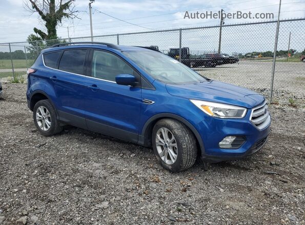 1FMCU9GD0JUC02745 2018 FORD ESCAPE Blue Передня права чверть