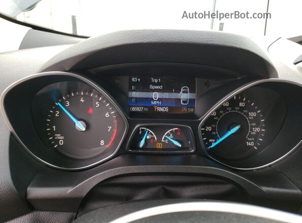 1FMCU9GD0JUC95119 2018 FORD ESCAPE Серый Вид щитка приборов