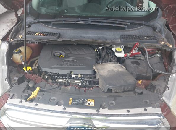 1FMCU9GD7JUA12280 2018 FORD ESCAPE Темно-бордовый Вид сзади