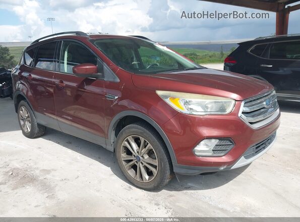 1FMCU9GD7JUA12280 2018 FORD ESCAPE Темно-бордовый Передняя правая четверть