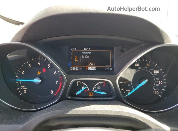 1FMCU9HD4JUD61623 2018 FORD ESCAPE Silver Vista del cuadro de instrumentos