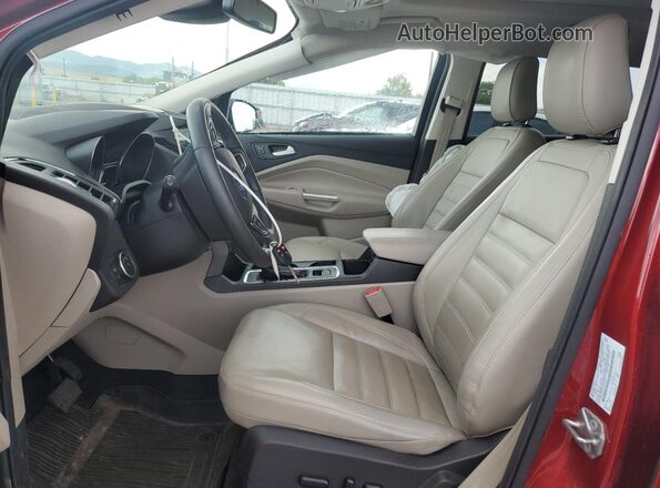 1FMCU9HDXJUD50500 2018 FORD ESCAPE Red წინა სალონის ხედი