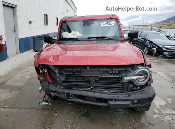 1FMDE5BH4MLB06549 2021 FORD BRONCO Red Widok z przodu