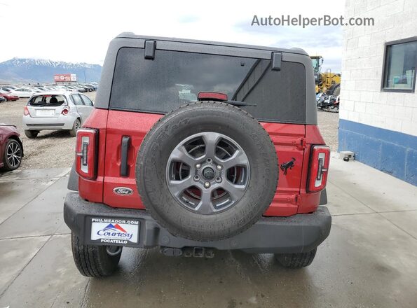 1FMDE5BH4MLB06549 2021 FORD BRONCO Red Widok z tyłu