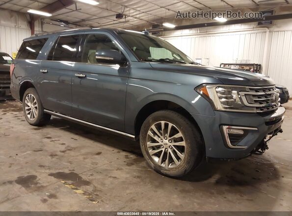 1FMJK2AT4JEA00182 2018 FORD EXPEDITION MAX Синий Передняя правая четверть