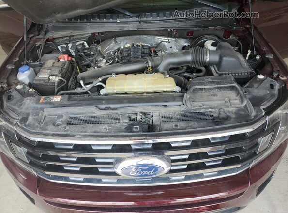 1FMJK2AT5MEA57804 2021 FORD EXPEDITION Burgundy Widok komory silnika