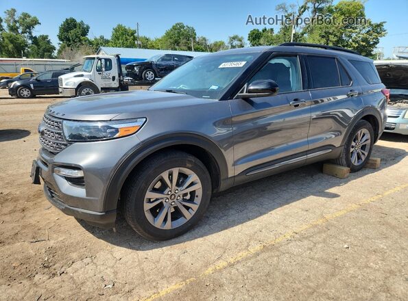 1FMSK7DH9RGA66882 2024 FORD FORD EXPLORER Gray Vista tres cuartos delantera izquierda