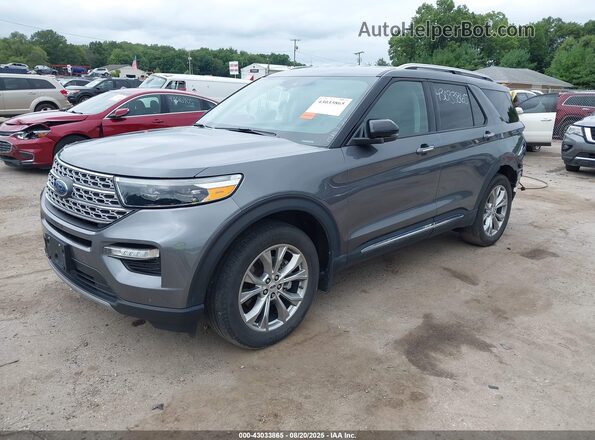 1FMSK8FH1NGA22470 2022 FORD FORD EXPLORER Серый Передняя левая четверть