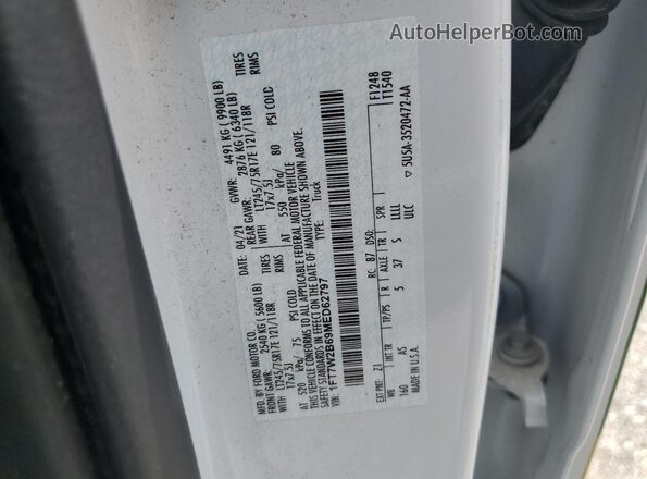 1FT7W2B69MED62797 2021 FORD F250 White Widok komory silnika