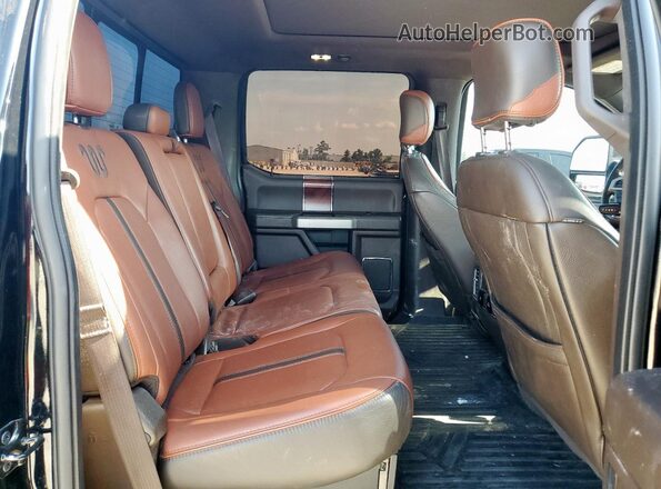 1FT7W2BT6JEC24183 2018 FORD F250 Black Rear seats view