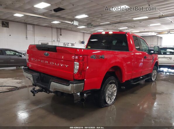 1FT7X2B60MEC45042 2021 FORD F-250 Красный Задняя правая четверть