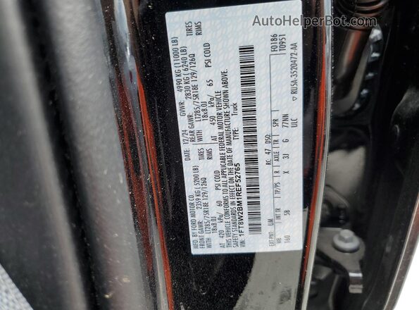 1FT8W2BM1REF52765 2024 FORD F250 Black ძრავის განყოფილების ხედი