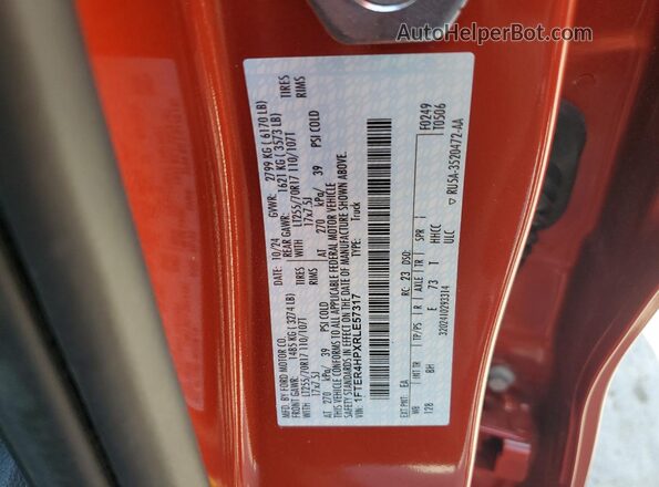 1FTER4HPXRLE57317 2024 FORD RANG Orange Widok komory silnika