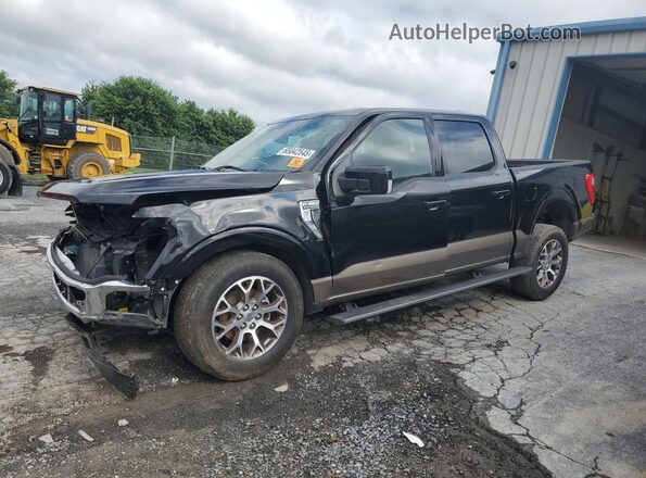 1FTEW1C83PFA84267 2023 FORD F150 Двухцветный Передняя левая четверть