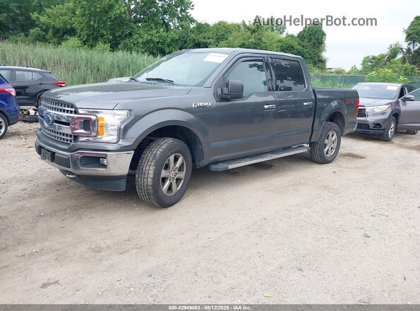 1FTEW1E53JFD64992 2018 FORD F150 Gray Առջևի ձախ երեք քառորդ տեսարան